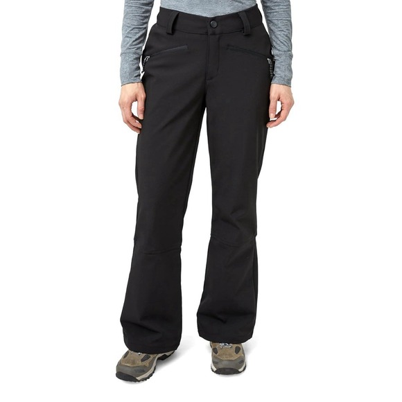 Free Country Size XXL (18) Ladies Snow Pants Black Skiing Snowboarding Softshell - Picture 1 of 16